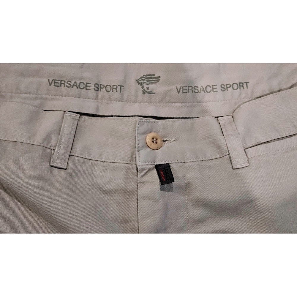 Versace Sport Mens Pants Size 54 IT Grey‎ Chino Trousers Alias SpA Italy Vintage - Picture 5 of 8
